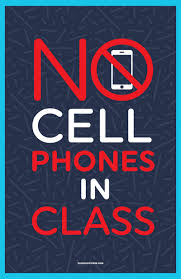 image of No Cell Phone sign